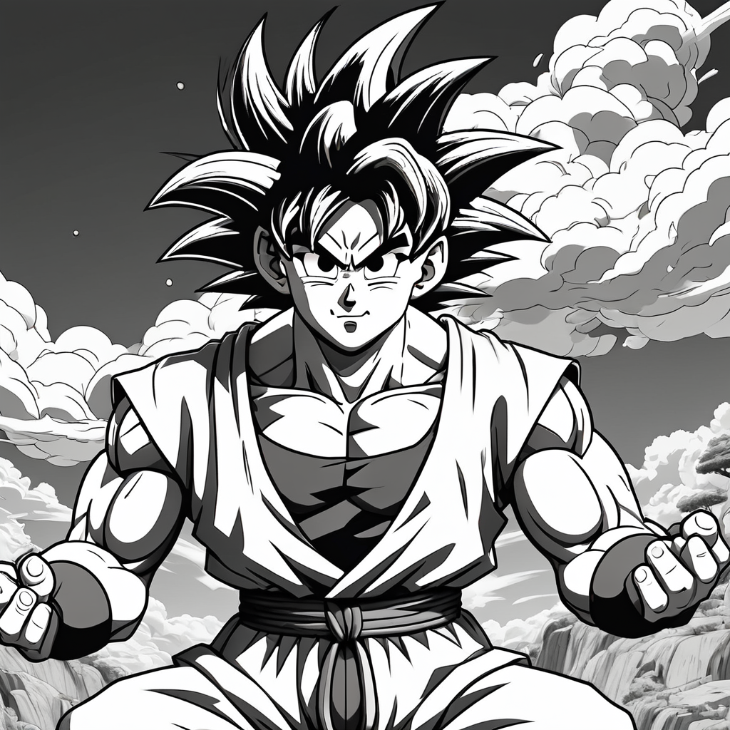 goku black coloring pages